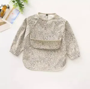 Fauna Dots - Toddler & Baby Long Sleeve Waterproof Apron Smock Bib